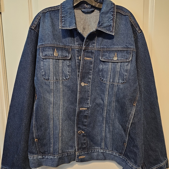 Izod Dark Blue Denim Jacket - Picture 1 of 3